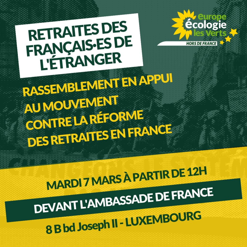 Luxembourg : rassemblement devant l'ambassade de France, 8B boulevard Joseph II