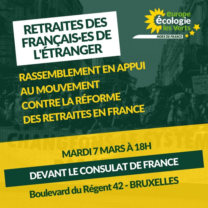 Londres : Rassemblement à Bruxelles à 18h devant le consulat de France, boulevard du Régent 42